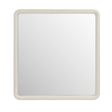 Florence Modern Beige Leatherette Mirror