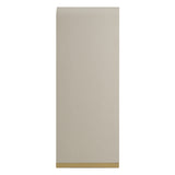 Florence Modern Beige Leatherette + Gold Chest