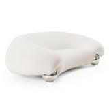 Fortune Contemporary White Fabric Sofa