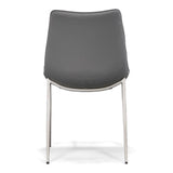 Frasier Modern Grey Eco-Leather Dining Chair (Set of 2)