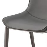 Frasier Modern Grey Eco-Leather Dining Chair (Set of 2)