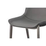 Frasier Modern Grey Eco-Leather Dining Chair (Set of 2)