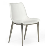 Frasier Modern White Eco-Leather Dining Chair (Set of 2)