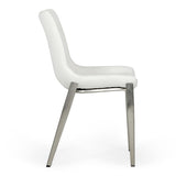 Frasier Modern White Eco-Leather Dining Chair (Set of 2)