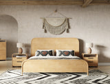 Dresden Modern Natural Acacia Bed