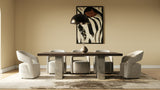 Renzo Modern Oak & Concrete 94" Dining Table