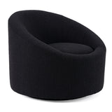 Frontier Glam Black Fabric Accent Chair