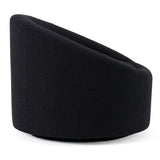 Frontier Glam Black Fabric Accent Chair