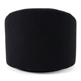 Frontier Glam Black Fabric Accent Chair