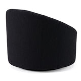 Frontier Glam Black Fabric Accent Chair