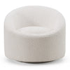 Frontier Glam Off-White Fabric Accent Chair