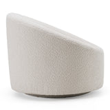 Frontier Glam Off-White Fabric Accent Chair