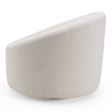 Frontier Glam Off-White Fabric Accent Chair