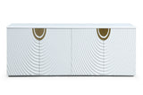 G1869 White + Gold Buffet