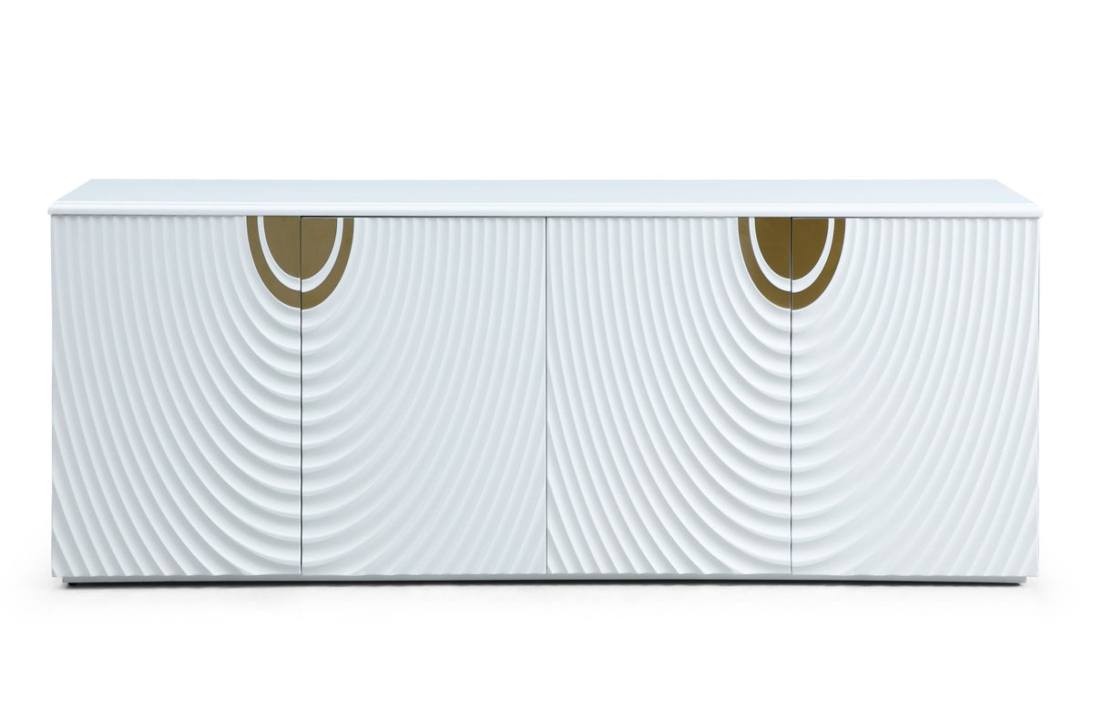 G1869 White + Gold Buffet