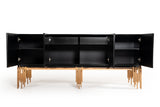 Token Modern Black & Rosegold Buffet