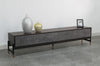 Gabrielle Contemporary Acacia & Gold TV Stand