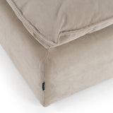 Garman Modern Light Grey Ottoman