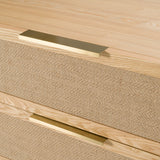 Gavin Modern Natural Ash + Rattan Dresser