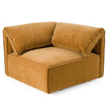 Gene Modern Fabric Modular Corner Sectional Seat