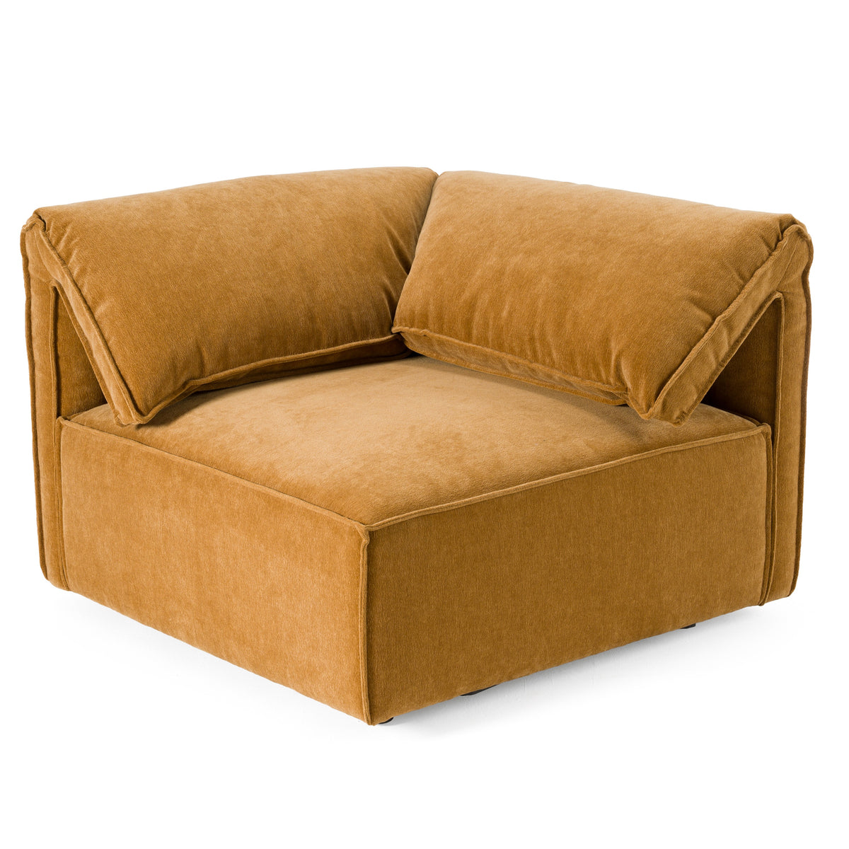 Gene Modern Fabric Modular Corner Sectional Seat