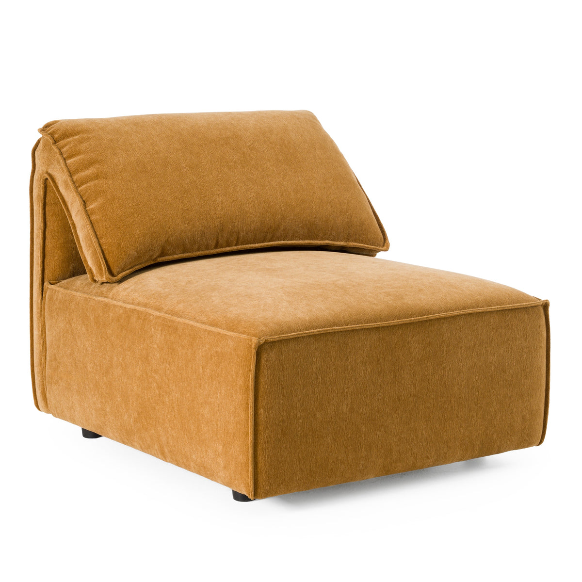 Gene Modern Fabric Modular Armless Sectional Seat