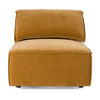 Gene Modern Fabric Modular Armless Sectional Seat