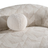 Gentle Modern Beige Pattern Fabric Sofa