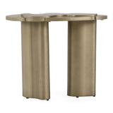Glimpse Modern Antique Brass Nesting Coffee Table Set