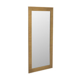 Glinda Modern Brushed Brass Floor Mirror