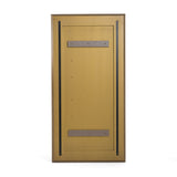 Glinda Modern Brushed Brass Floor Mirror