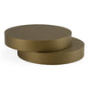 Grayson Glam Brushed Bronze Metallic Coffee Table