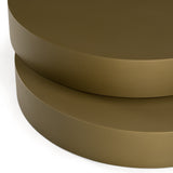 Grayson Glam Brushed Bronze Metallic Coffee Table
