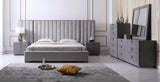  Mielcasa | Grey Califonia King Modrest Buckley Grey & Black Stainless Steel Bedroom Set | SKU VGVC2003-SET-CK | MPN: 78269 | Free Delivery & Free Return