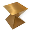Hadler Glam Brushed Gold Metallic End Table