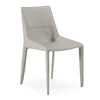 Halo Modern Light Grey Saddle Leather Dining Chair (Set of 2)