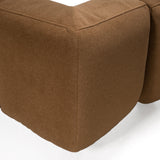 Harris Modern Brown Fabric Bed