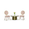 Haswell Glam Pink Velvet Accent Chair (Set of Two)