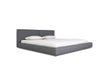 Haven Queen Modern Grey Fabric Bed