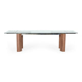 Helena Modern Extendable Glass Dining Table Large