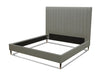Hemlock California King Modern Grey Velvet Bed