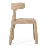 Homan Modern Beige Velvet Dining Chair