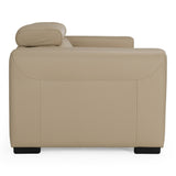 Icon Modern Italian Cappuccino Leather Sofa Bed