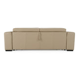 Icon Modern Italian Cappuccino Leather Sofa Bed