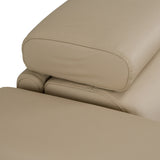 Icon Modern Italian Cappuccino Leather Sofa Bed