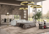 Icon Modern Italian Grey Leather Sofa Bed