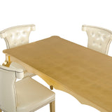 Imperial Transitional Gold Crocodile Dining Table