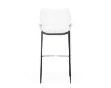 Ithaca Modern White Leatherette Bar Stool (Set of 2)