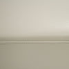 Jacoba Modern Light Grey Leather Rectangular Ottoman