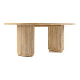 Jacobson Modern Natural Acacia Oval Dining Table